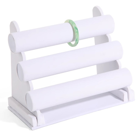 三层手镯架 白绒