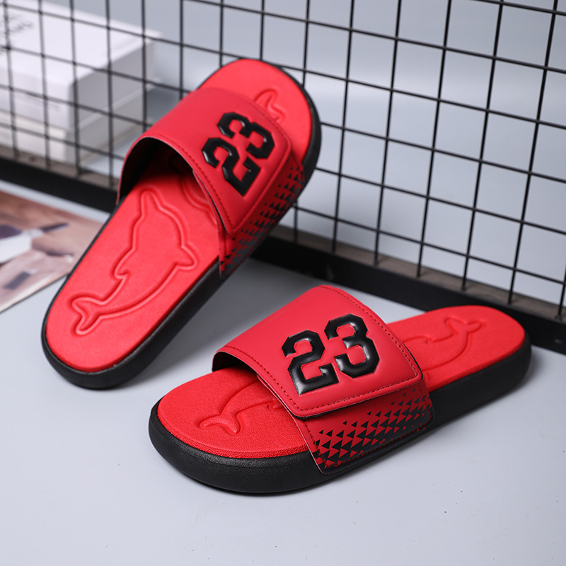外着屋外スリッパ男性一字引き夏サンダル滑り止め欧米トレンド男性スリッパslippers|undefined