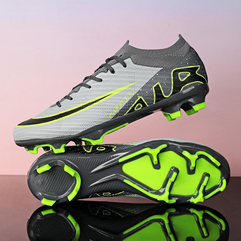 Zapatillas de Fútbol Escolares KPU y TPU Transpirable para Césped Natural y Artificial
