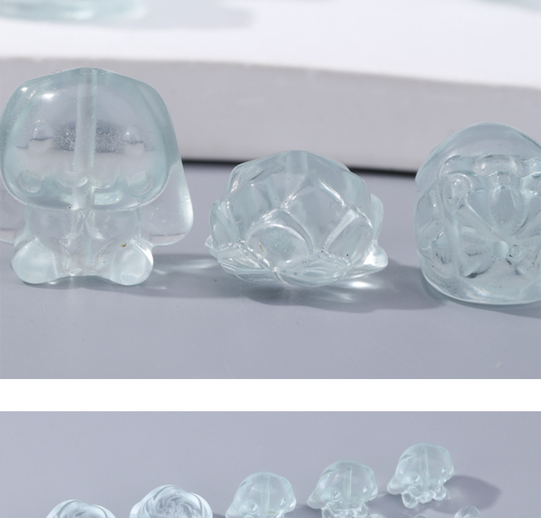 Piezoelectric Mint Green Crystal Bow Star Accessories DIY Bracelet Necklace Jewelry Accessories Crystal Spacer Beads Accessories
