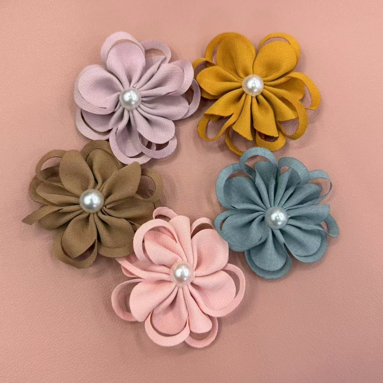 厂家直销新款定型花 diy手工花朵 发饰帽花服装配饰配件辅料