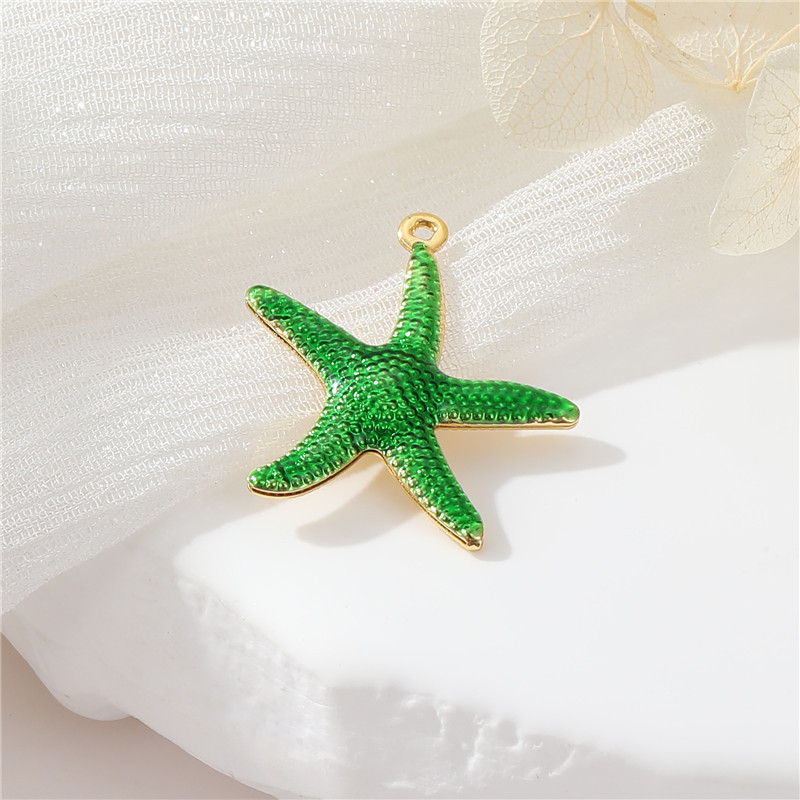 1 Piece Copper Gold Plated Starfish Pendant display picture 6