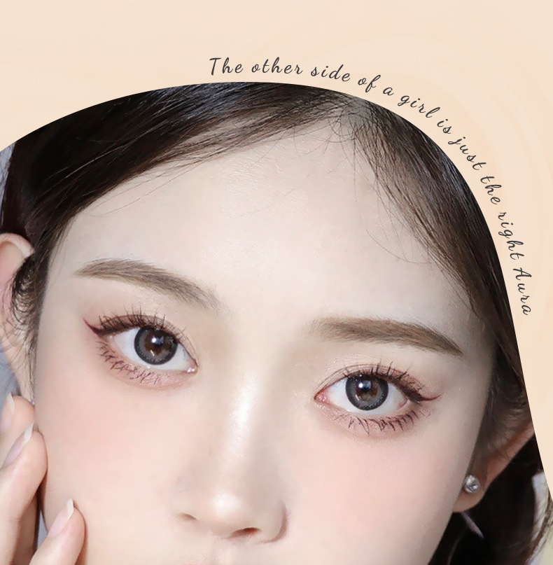 Mingxi Zhi colored mascara is waterproof, sweat-proof, non-smudging, long and curly, raincoat, brown eyelash styling liquid, cross-border undefined