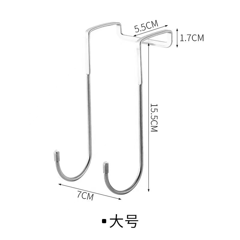 Detrás del gancho de la puerta sin perforar armario gancho de armario de baño para niños fregadero de baño gancho de almacenamiento de cocina