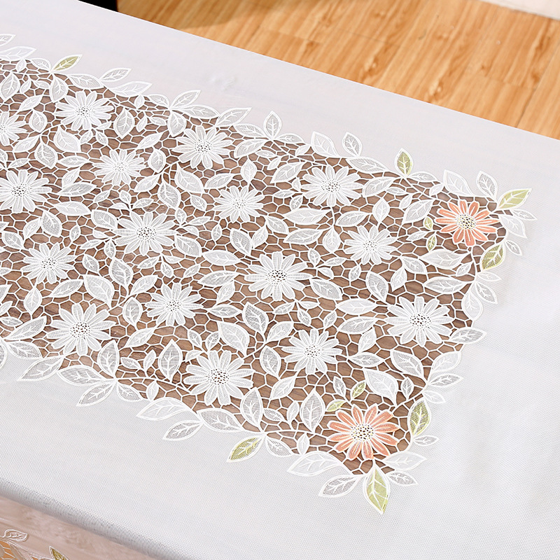 Amazonas pastoral viento rectangular impresión hueco diseño de mesa simple decoración de mesa generosa resistente a altas temperaturas