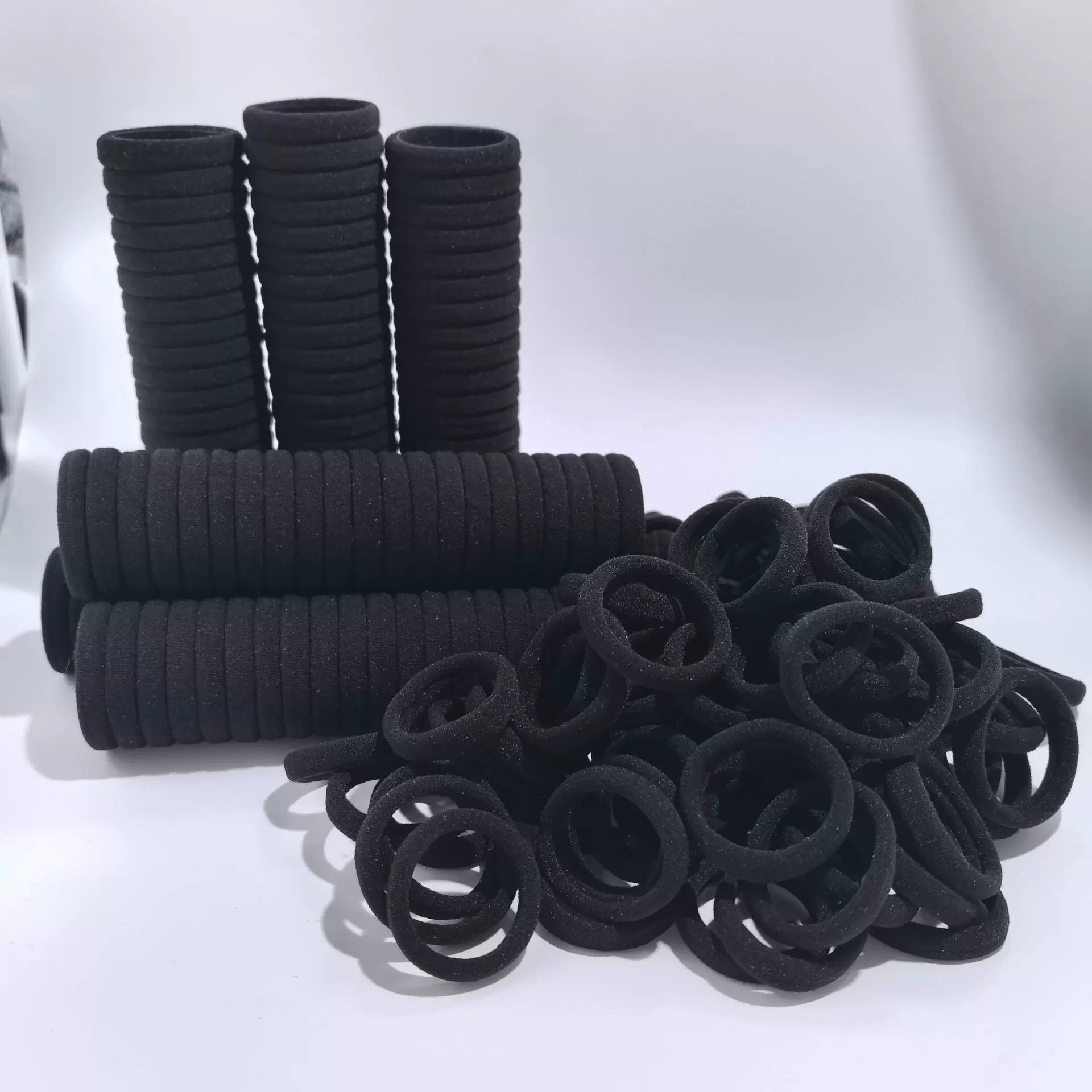 头绳女生橡皮筋女扎头高弹力扎头发头饰发绳皮套黑色发圈不伤发