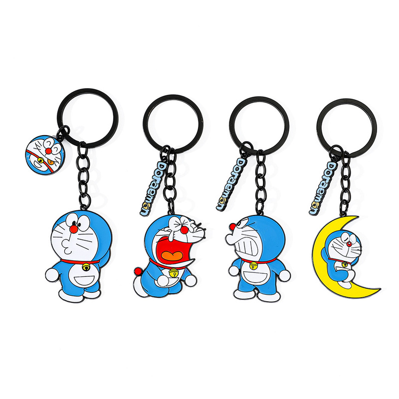 Creative Cartoon Doraemon Keychain Couple Zinc Alloy Doraemon Cute Bag Pendant Ins Student Gift