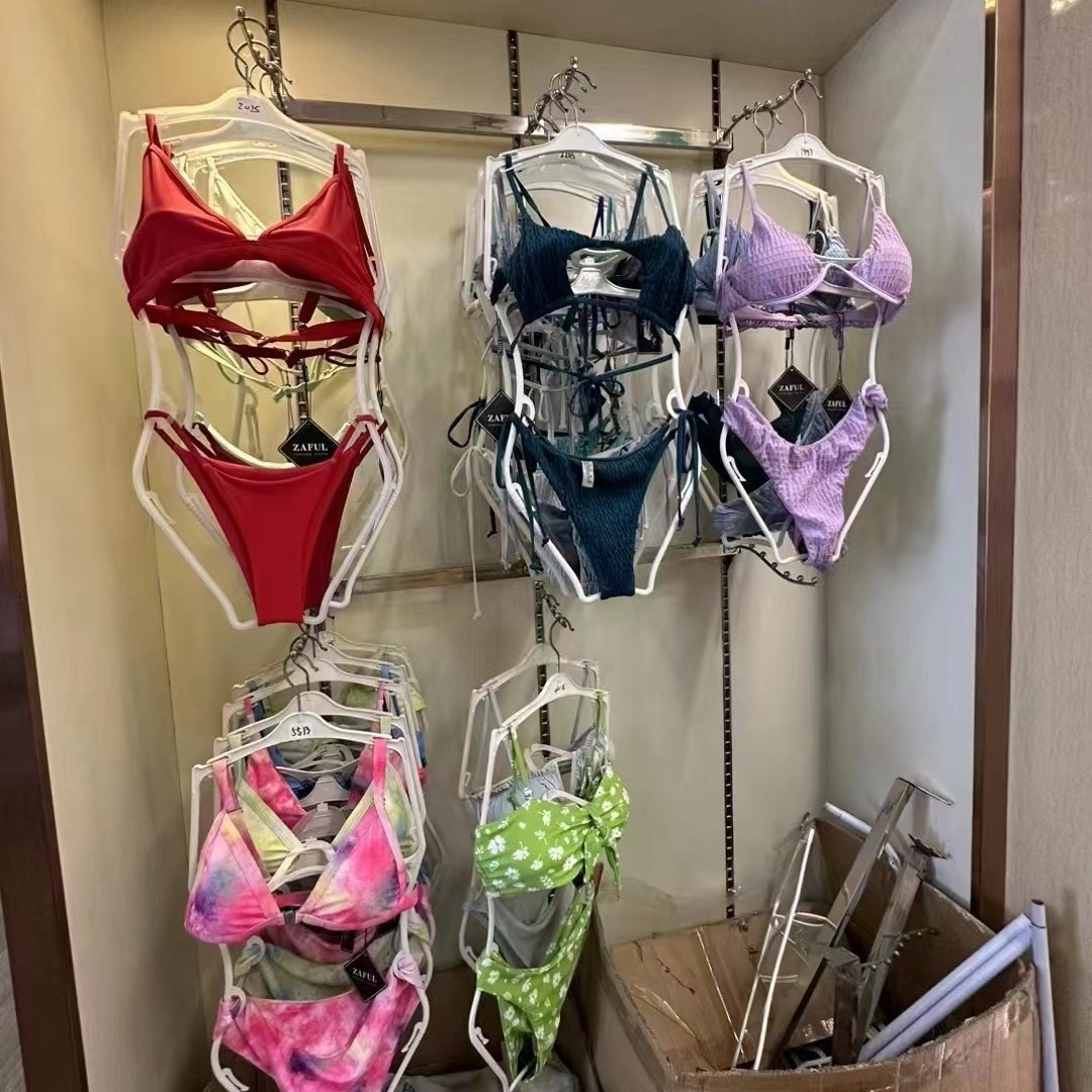 Marca de verano shein comercio exterior sexy bikini fresco bikini con cojín de pecho trajes de baño transfronterizos misceláneos de cola