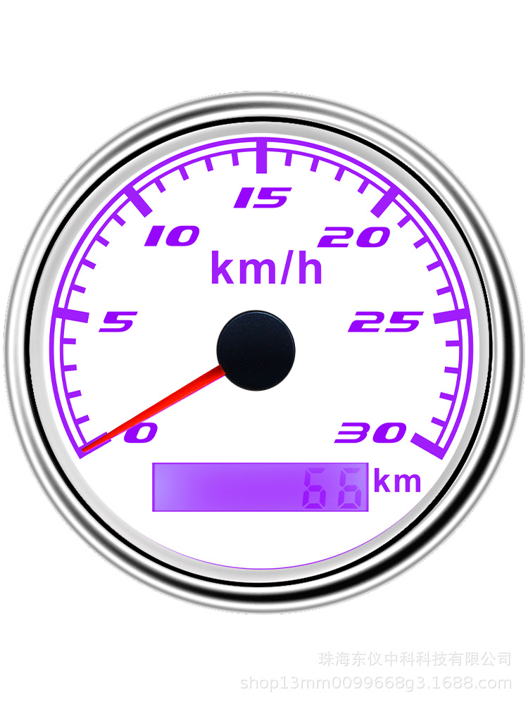 Gps Speedometer 30Km Gps Speedometer 12/24V Universal Engineering Vehicle Pulse Gps Odometer Speedometer
