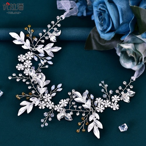 Youlapan foreign trade light luxury alloy flower rhinestone bridal belt wedding dress dress decorative waist SH278