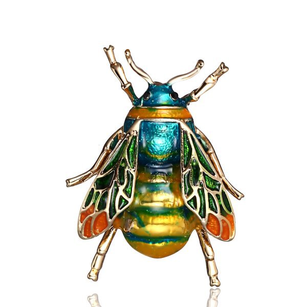 Cartoon Style Cute Animal Insect Bee Alloy Enamel Plating Inlay Rhinestones Unisex Brooches display picture 8