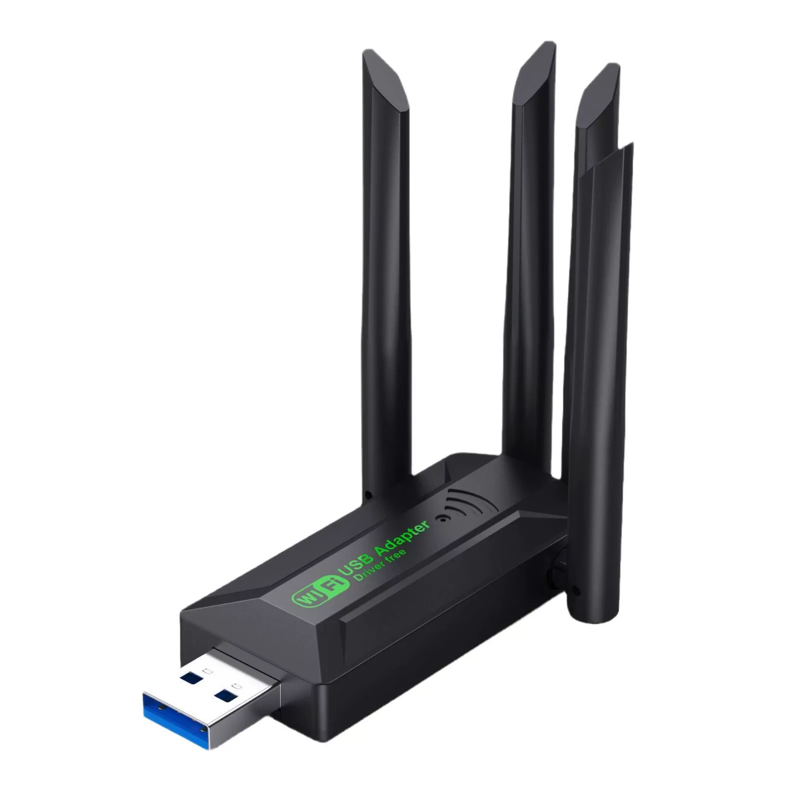 Беспроводная сетевая карта 1300 Mbps, гигабитный 5G2.4, двухдиапазонный Wi‑Fi, без драйверов, USB-приемник сигнала для компьютера