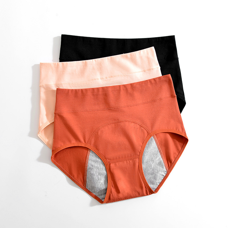 High-Waisted Women's Physiological Underwear, Pure Cotton, Antibacterial Design&mdash;Leak-Proof Menstrual & Period Care Pants, Directly from Zhongshan Manufacturer