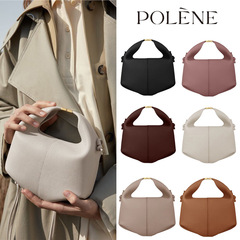 POLENE フランス弁当バッグの国境を越えた特別供給、本革の新しいランチボックスバッグ、ファッショナブルな通勤用ショルダークロスボディレディースバッグ