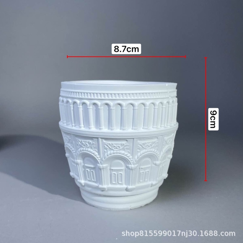 ヨーロッパ石膏空カップローマレリーフアロマキャンドル容器ディフューザー石容器収納中世クリエイティブ装飾品|undefined