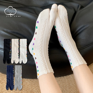 Love Two-toe Socks Children's Mid-toe Socks Breathable and Comfortable Thumb Toe Socks Japanese-style Cute Pig Shoes Lamb's Foot Socks