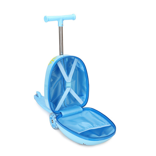  New Scooter Children's Trolley Case Multi-Purpose Primary School Luggage Luggage Printable LOGO Cartoon Suitcase
