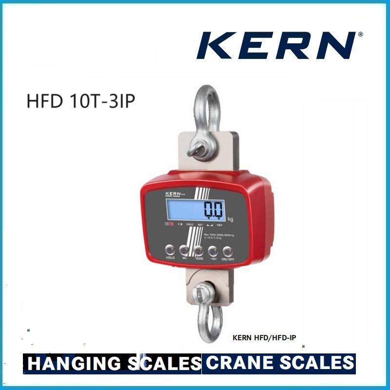 3000/6000/10000kg 坚固 高分辨率的起重机 HFD 10T-3IP KERN品牌