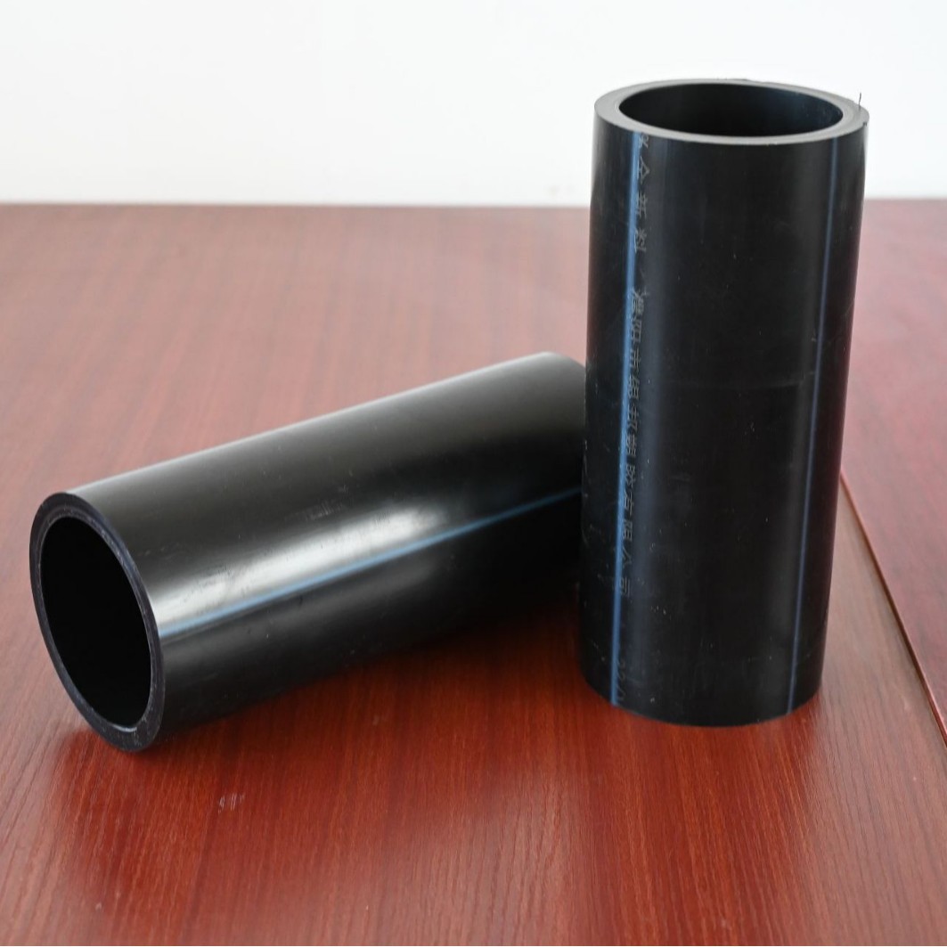 PE pipe, tap water supply pipe, wired communication, black with blue wire pipe, drinking water pipe,