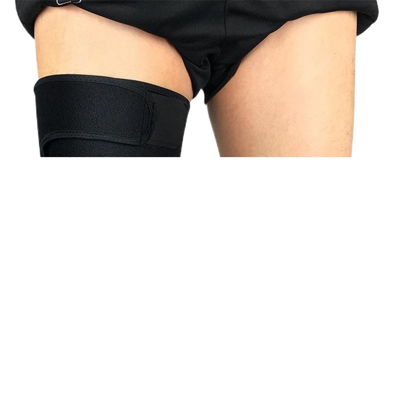 Protectores de piernas Sanda engrosados y presurizados, rodilleras, protectores de piernas elásticos para muslos, equipo de protección para baloncesto y correr, unisex.