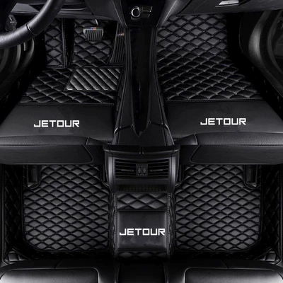 X70Plus, X70M full-coverage car — Modelə uyğun ayaqaltı - jietu-x70-five-seater-version-single-layer-pure-black