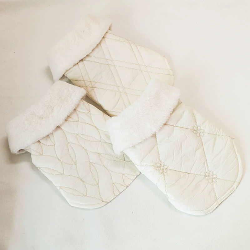 Одежда для собак на заказ меховой воротник осень и зима жилет для маленьких собак и домашних животных Хлопковая одежда Зимняя кошка Щенок Тедди Bixie