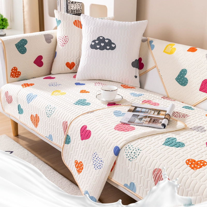 Summer mat, silk non-slip cooling modern sofa