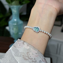 ������Ȼ�{ˮ�����J�������S925�yͨ�����DIY�ֹ��Ʒ�鴮