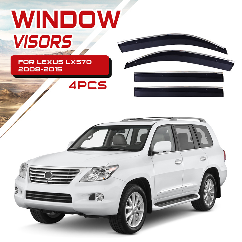 Visera para Ventana de Coche, Protector de Lluvia, Compatible con Lexus LX600 LX700 LX570 GX400 460