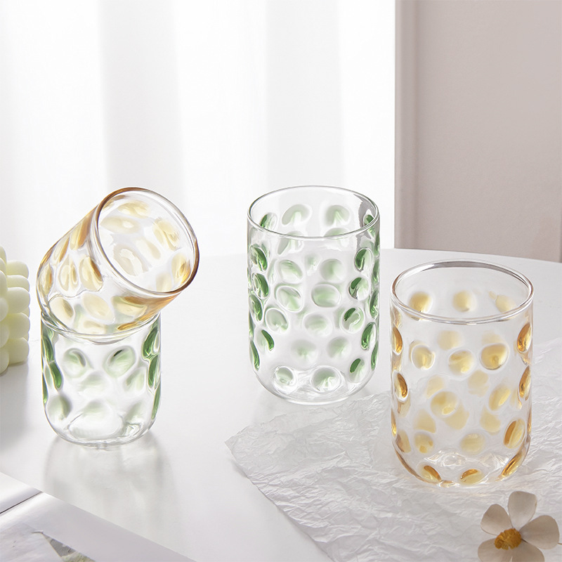 Creativo Pot Vidrieras Whisky Vino Taza de hockey sobre hielo Taza de jugo de leche casera Pot