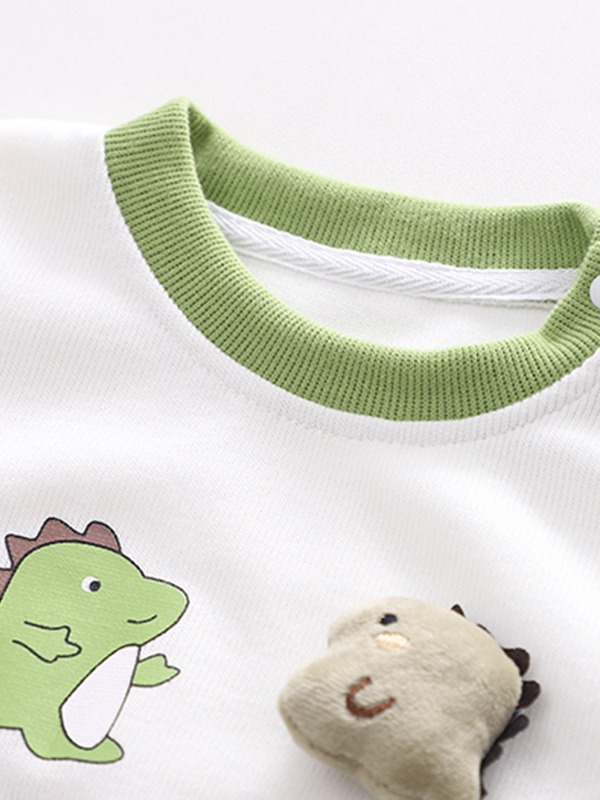 2024 nuevo bebé mono primavera y otoño estilo coreano pequeño dinosaurio mameluco ropa de bebé primavera y otoño mono image 4
