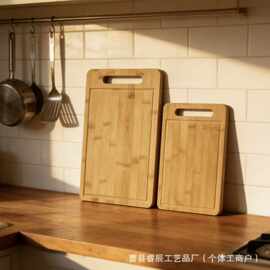 现货竹制菜板厨房双面可用砧板加厚带果汁槽水果面包切板剁肉案板