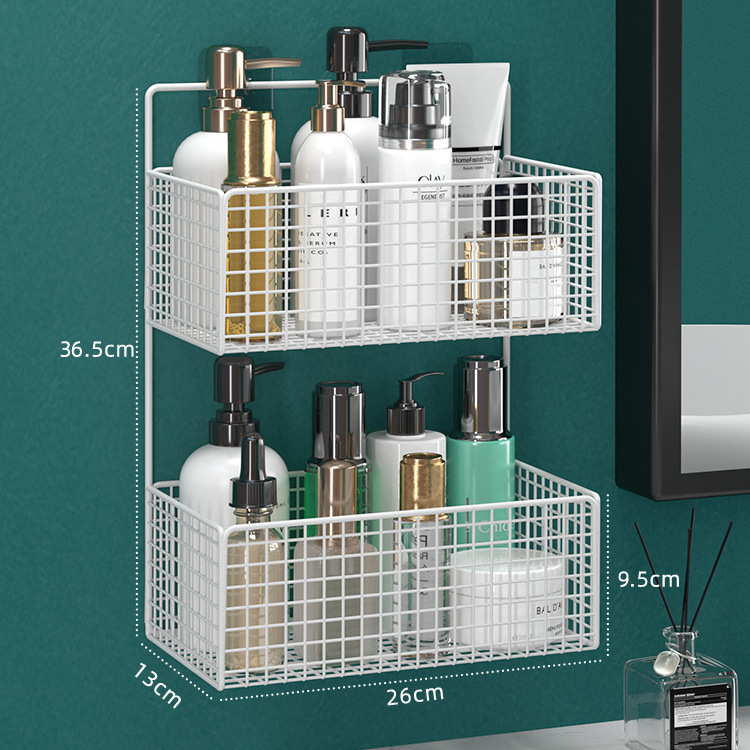 Rack de almacenamiento de baño Baño inodoro ponche libre de pared colgante de baño inodoro toalla rack de almacenamiento artefacto pared