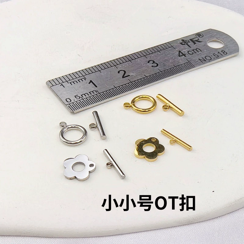Сильная цветная титановая сталь маленькая OT-пряжка diy жемчужный браслет-воротник маленькая цветочная ромашка OT-пряжка