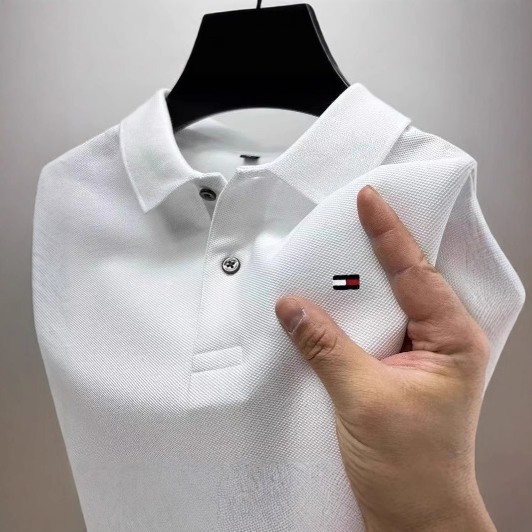 Cross-Border Embroidered Polo Shirt Summer Men's Short Sleeve | Directly from the Factory | 48-Hour Delivery | Large Quantities in Stock |