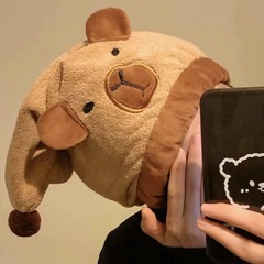 かわいいカピバラの髪の帽子の女性の超吸水速乾の髪を洗って髪のタオルのシャワーの帽子のサンゴの絨毯の帽子を包みます。