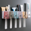 toothbrush Shelf Free punch Cups Brushing Cup Wall Mount TOILET Wall mounted storage box Tooth-cylinder suit