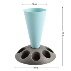 デコレーションバッグホルダー、プラスチック製ペストリーバッグホルダー、簡単に充填できるアイシングデコレーションバッグホルダー、ノズルを装備可能