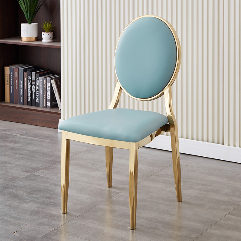 Mesa y silla de comedor multifuncional moderna simple boda gran reunión banquete silla de respaldo mesa y silla de comedor de hotel familiar