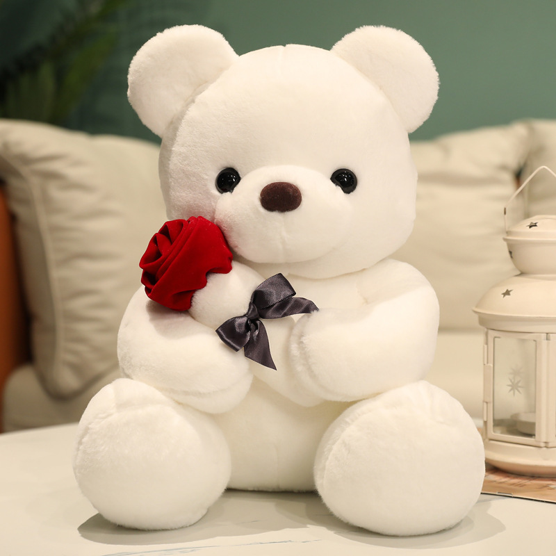 Bonita y divertida rosa Teddy Bear juguetes de peluche para dar a las niñas regalo de Día de San Valentín osos almohada muñeca agarradora