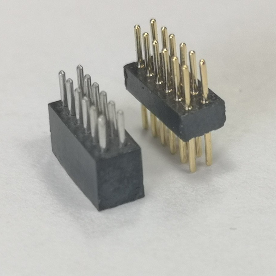 工厂供应圆针插座插针精密连接器1.27间距2*6P 排针排母系列
