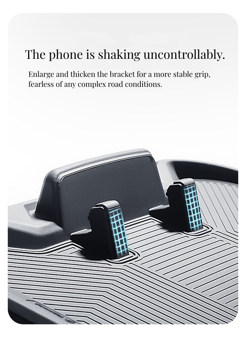 Cross-Border Car Anti-Slip Mat, Mobile Phone Holder, Temporary Parking Sign, Real Silicone Car Dashboard Storage Mat, Wear-Resistant and Scratch-Resistant