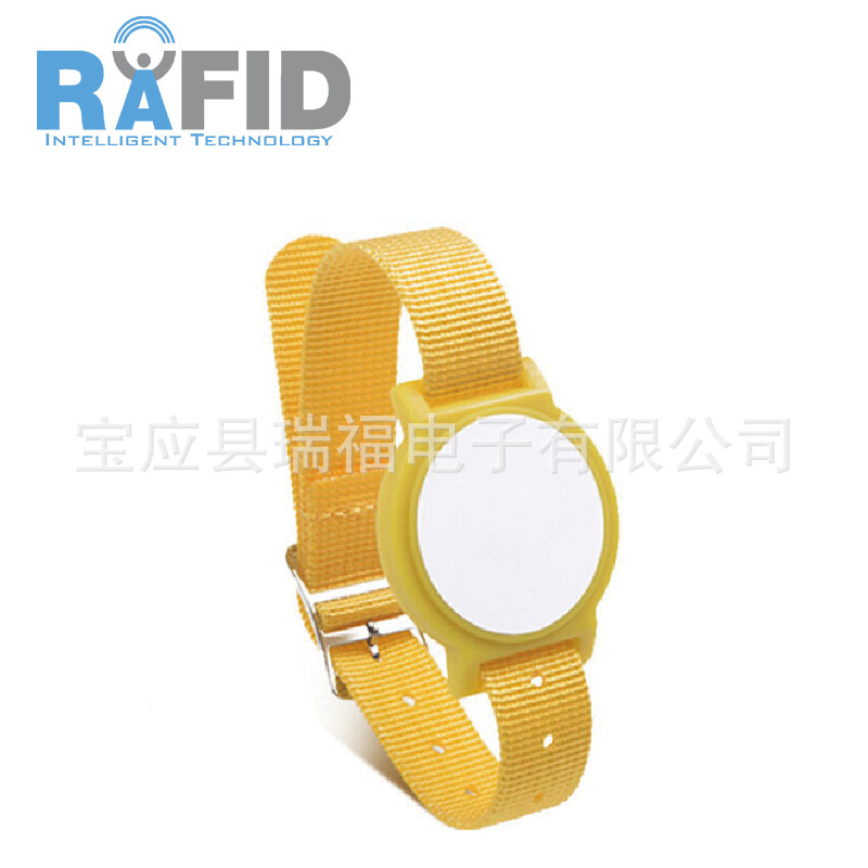 厂家供应RFID手腕带电子标签 儿童成人可调节腕带耐水IP68腕带