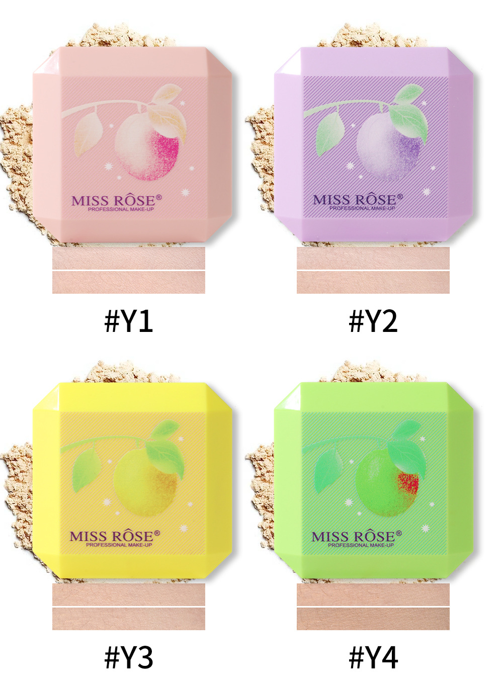 Casual Solid Color Plastic Pressed Powder display picture 5