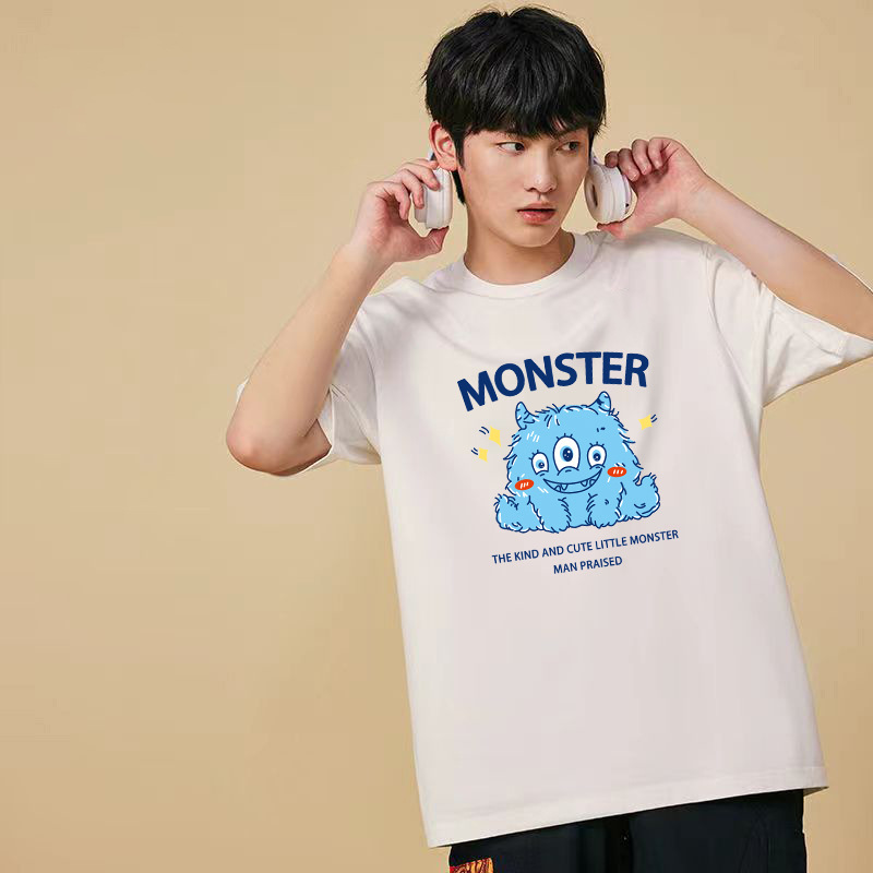 T-shirt de mangas cortas para hombres 2026 nuevo estilo de verano pareja chaqueta de hielo fresco estilo de puerto relajado transpirable T corta cómoda