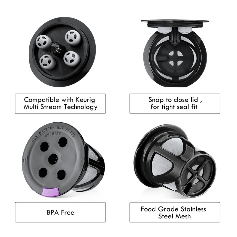 iCafilas factory custom color Keurig Mini reusable K cup filter coffee filter