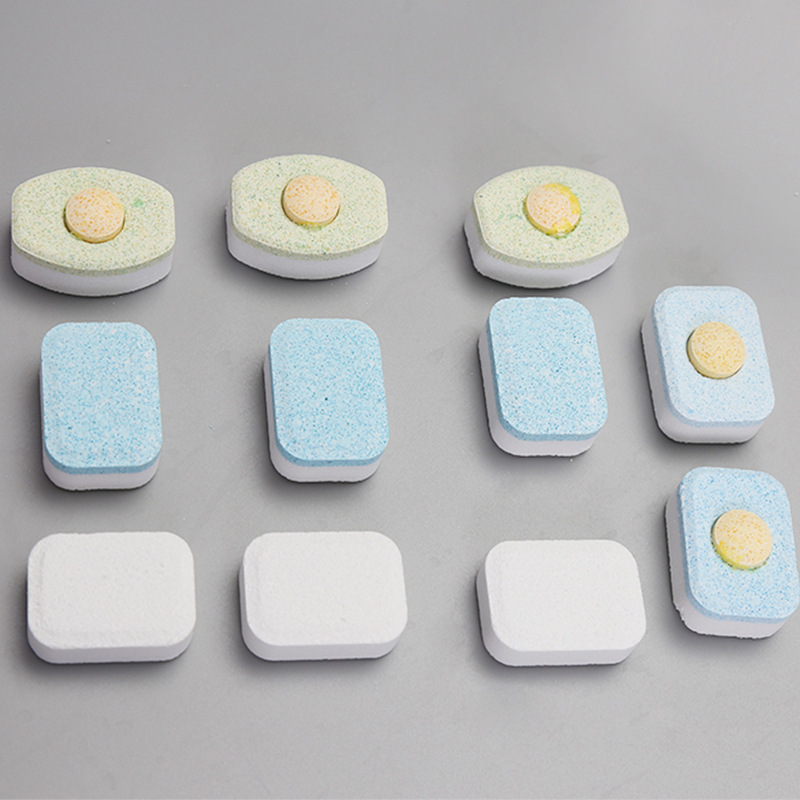 跨境Temu TikTok洗碗块清洁片洗碗机专用泡腾片三合一餐具洗涤块|undefined