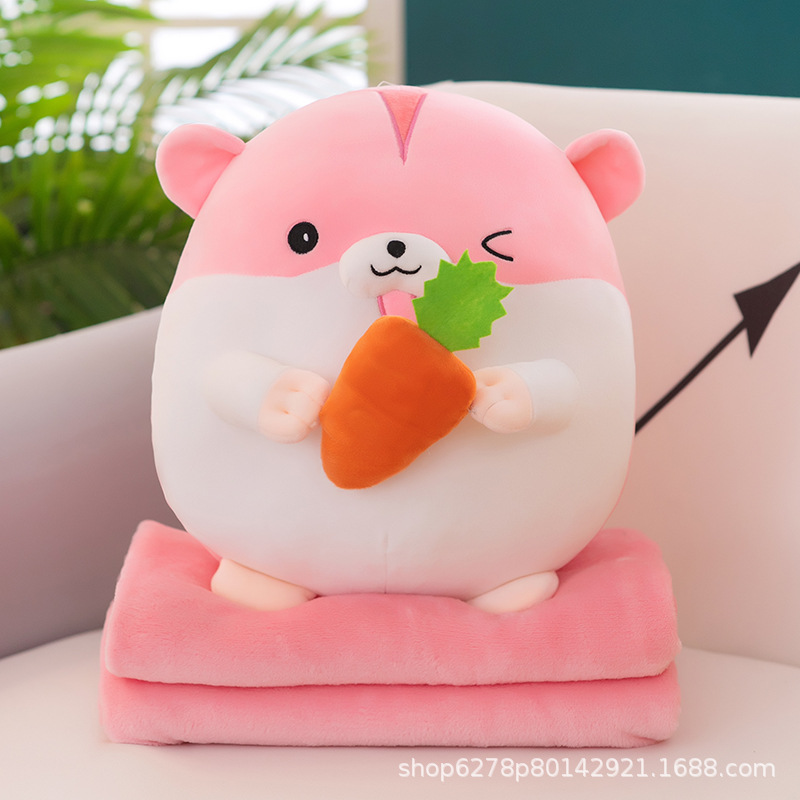 almohada transfronteriza manta muñeca de doble uso siesta de oficina aire acondicionado cojín para niños muñecas de peluche