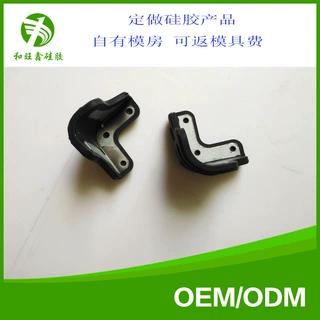 定制生产减震硅胶包铝件 耐磨橡胶包胶制品 硅橡胶包胶制品