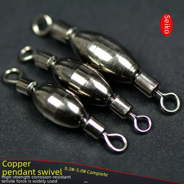 Fish float counterweight swivel copper pendant rock fishing swivel copper hammer swivel lead sea fishing vertical float slide float fishing gear abalone float accessories